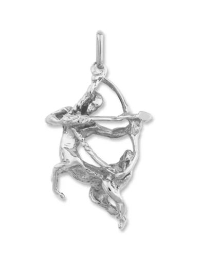 Pendentif Massif Zodiaque Sagittaire Argent