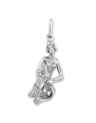 Pendentif Massif Zodiaque Verseau Argent