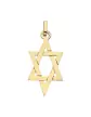 Pendentif en Or Étoile de David Étirée Ajourée Petit Modèle