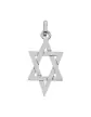 Pendentif en Or Étoile de David Étirée Ajourée Petit Modèle