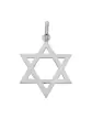 Pendentif en Or Étoile de David Lisse Ajourée