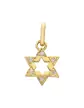 Pendentif en Or Pampille Étoile de David Ajourée avec Diamants