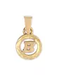 Pendentif Pampille Lettre Bâton Cerclée en Or