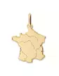 Pendentif France Gravé en Or Poli Personnalisable