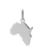 Pendentif Afrique en Or Poli Personnalisable