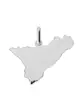 Pendentif Sicile en Or Poli Personnalisable
