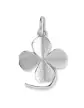 Pendentif Relief Trèfle à 4 Feuilles Satiné en Or