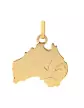 Pendentif Australie Gravé en Or Poli Personnalisable