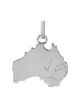 Pendentif Australie Gravé en Or Poli Personnalisable
