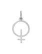 Pendentif Symbole Féminin Ajouré en Or