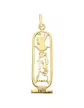 Pendentif Cartouche Égyptien Ajouré en Or