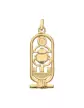 Pendentif Cartouche Égyptien Symbole Toutankhamon Ajouré en Or