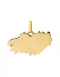 Pendentif Bretagne en Or Poli Personnalisable