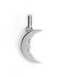 Pendentif Petite Lune Visage en Or