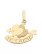 Pendentif Double Cœurs Gravé Je T’aime en Or