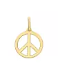 Pendentif Peace & Love Relief Ajouré en Or