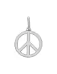 Pendentif Peace & Love Relief Ajouré en Or