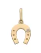 Pendentif Fer à Cheval et Diamant en Or