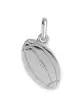 Pendentif Gravé Ballon de Rugby en Or