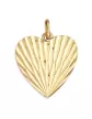 Pendentif Coeur lapidé Soleillé en Or personnalisable
