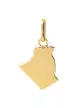 Pendentif Algérie en Or Poli Personnalisable