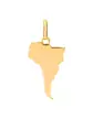Pendentif Amérique Latine en Or Poli Personnalisable