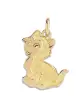 Pendentif en Or Gravé Petit Chat Personnalisable