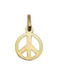 Pendentif Pampille Peace & Love Ajouré en Or