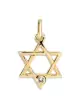 Pendentif Étoile de David Fine Ajourée en Or et Diamant