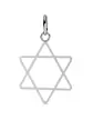 Pendentif Fine Étoile de David Élégante Ajourée en Or Taille Intermédiaire