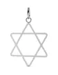 Pendentif Fine Étoile de David Élégante Ajourée en Or Grand Modèle