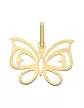 Pendentif Papillon Ajouré Cœurs en Or