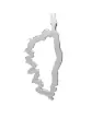 Pendentif Corse Ajouré en Or – Grand Modèle