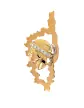 Pendentif Corse Ajouré et Tête de Maure en Or avec Diamants
