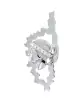Pendentif Corse Ajouré et Tête de Maure en Or avec Diamants
