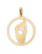 Médaille Corse et Tête de Maure Ajourée en Or
