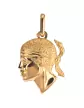 Pendentif en Or ou Or Bicolore Tête de Maure Personnalisable