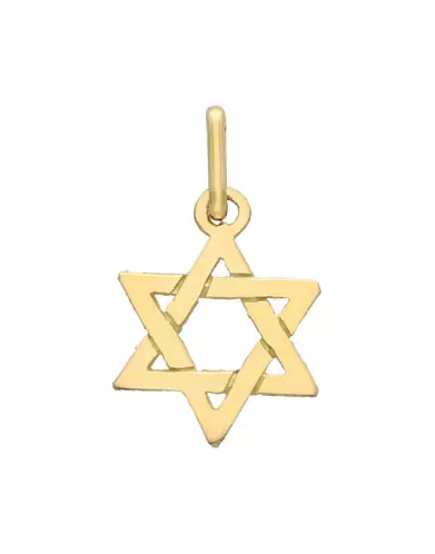 Pendentif en Or Étoile de David Ajourée Grand Modèle