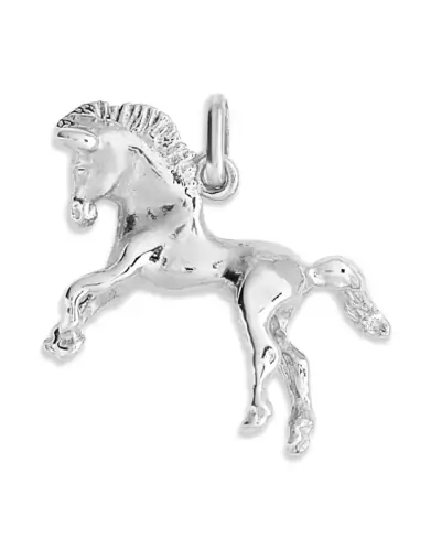 Pendentif Cheval Massif en Or