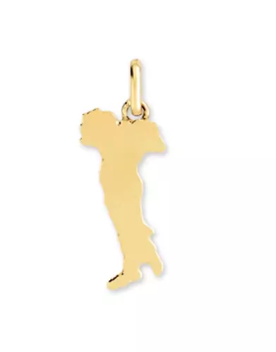Pendentif Italie en Or Poli Personnalisable
