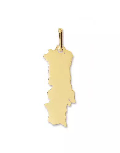 Pendentif Portugal en Or Poli Personnalisable