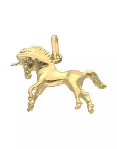 Pendentif en Or Grande Licorne Massif