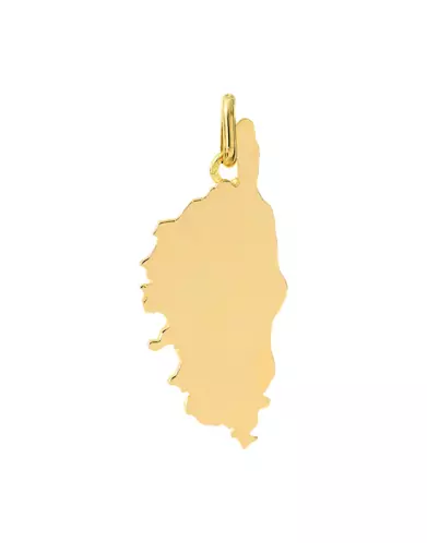 Pendentif Corse en Or Poli Personnalisable