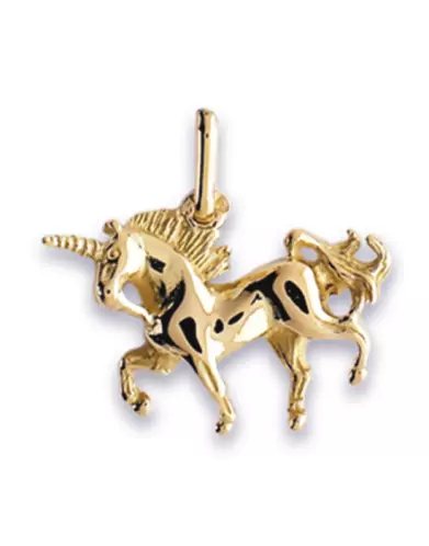 Pendentif en Or Licorne Massif