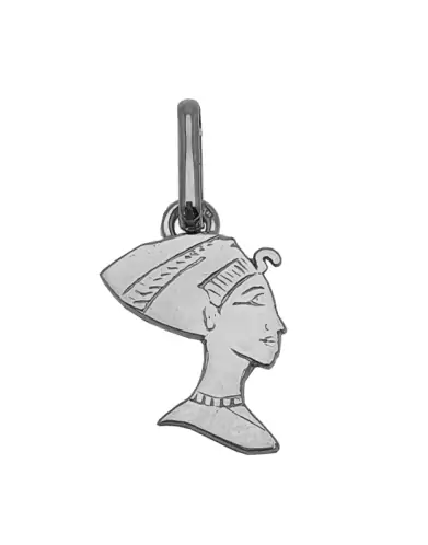 Pendentif Lapidé Tête Néfertiti en Or