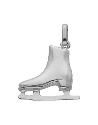 Pendentif Patin à Glace en Or