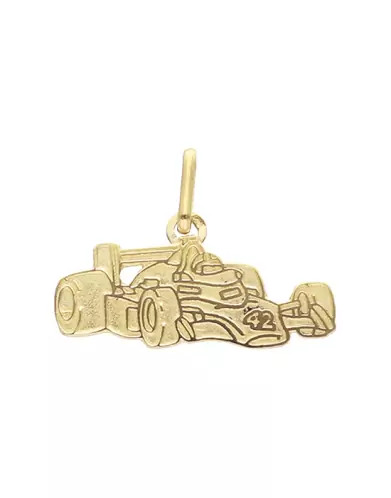 Pendentif en Or Gravé Formule 1 Personnalisable