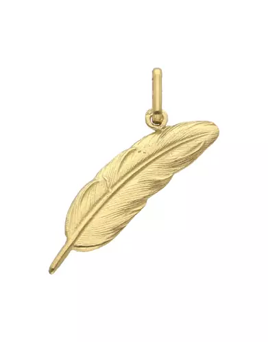 Pendentif Plume en Or