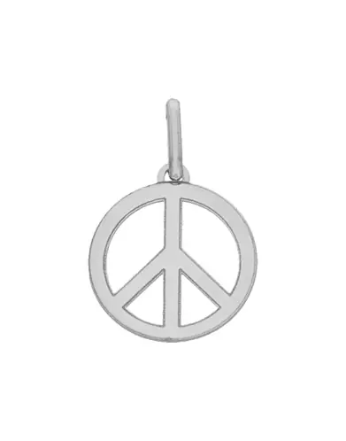 Pendentif Peace & Love Relief Ajouré en Or