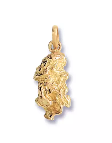 Pendentif Pépite d’Or Jaune